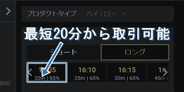 仮想通貨銘柄は最短20分から取引可能