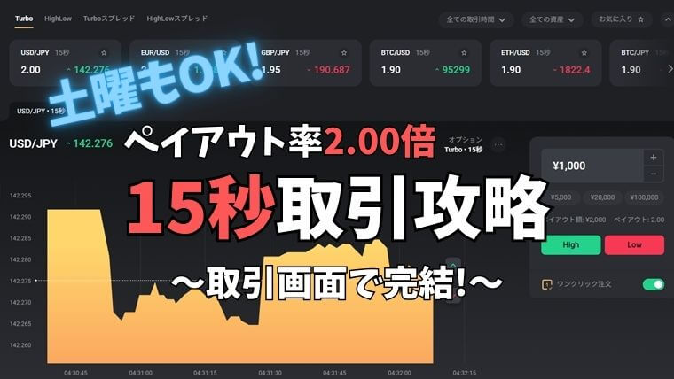 ハイローオーストラリアの15秒取引攻略アイキャッチ