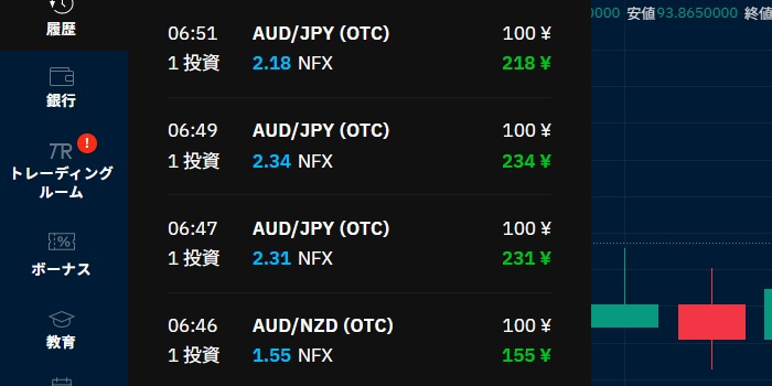 NFXモードのペイアウト率調査