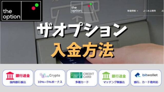 ザオプションの入金方法のアイキャッチ
